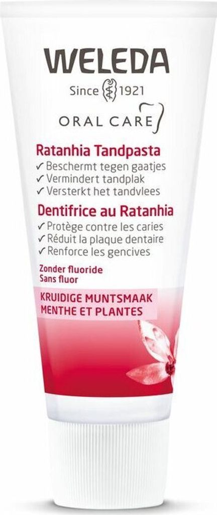 WELEDA Oral care ratanhia tandpasta (75 ml) Productafbeelding 