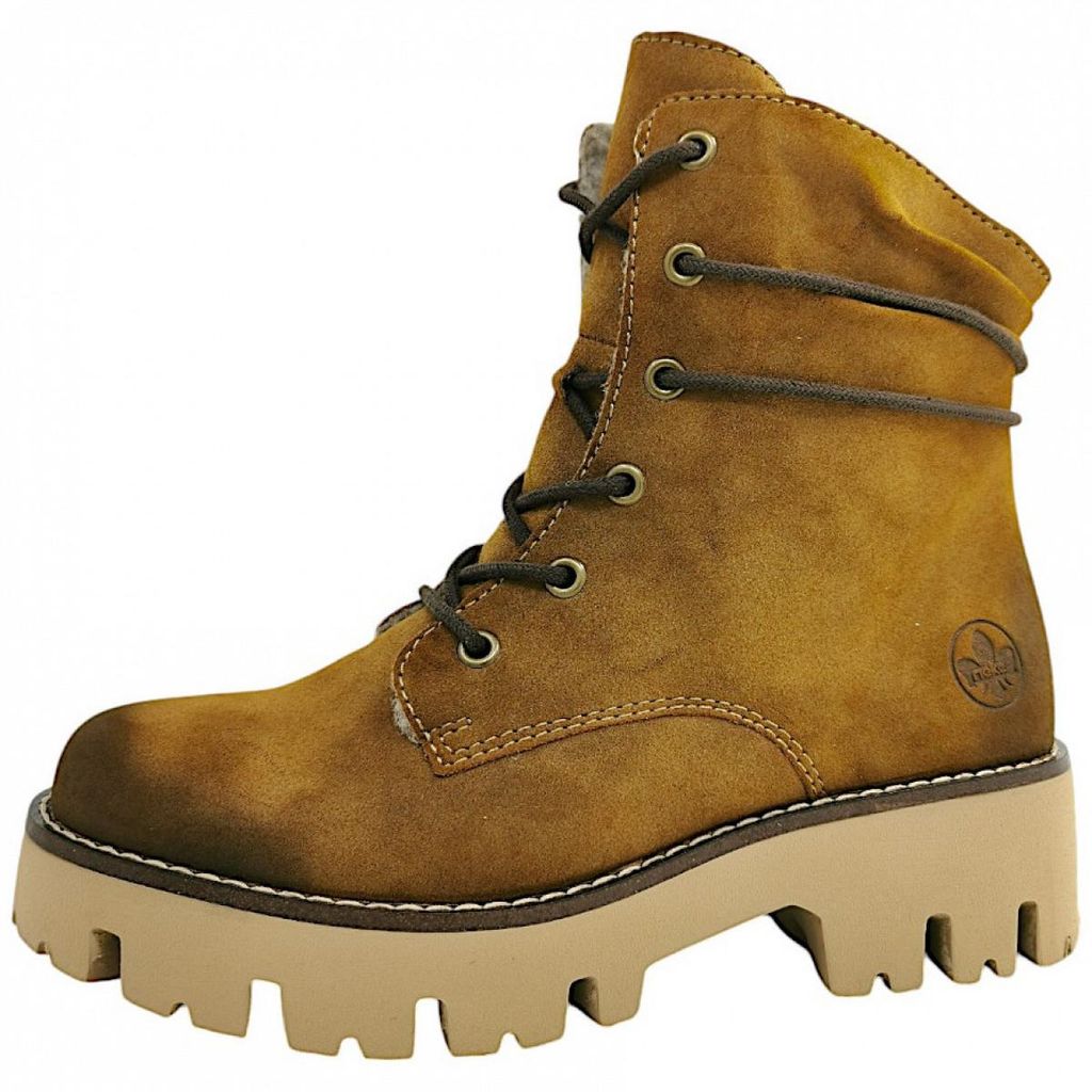 Rieker  Damenschuhe Schnürstiefel Braun Freizeit, Produktbild 