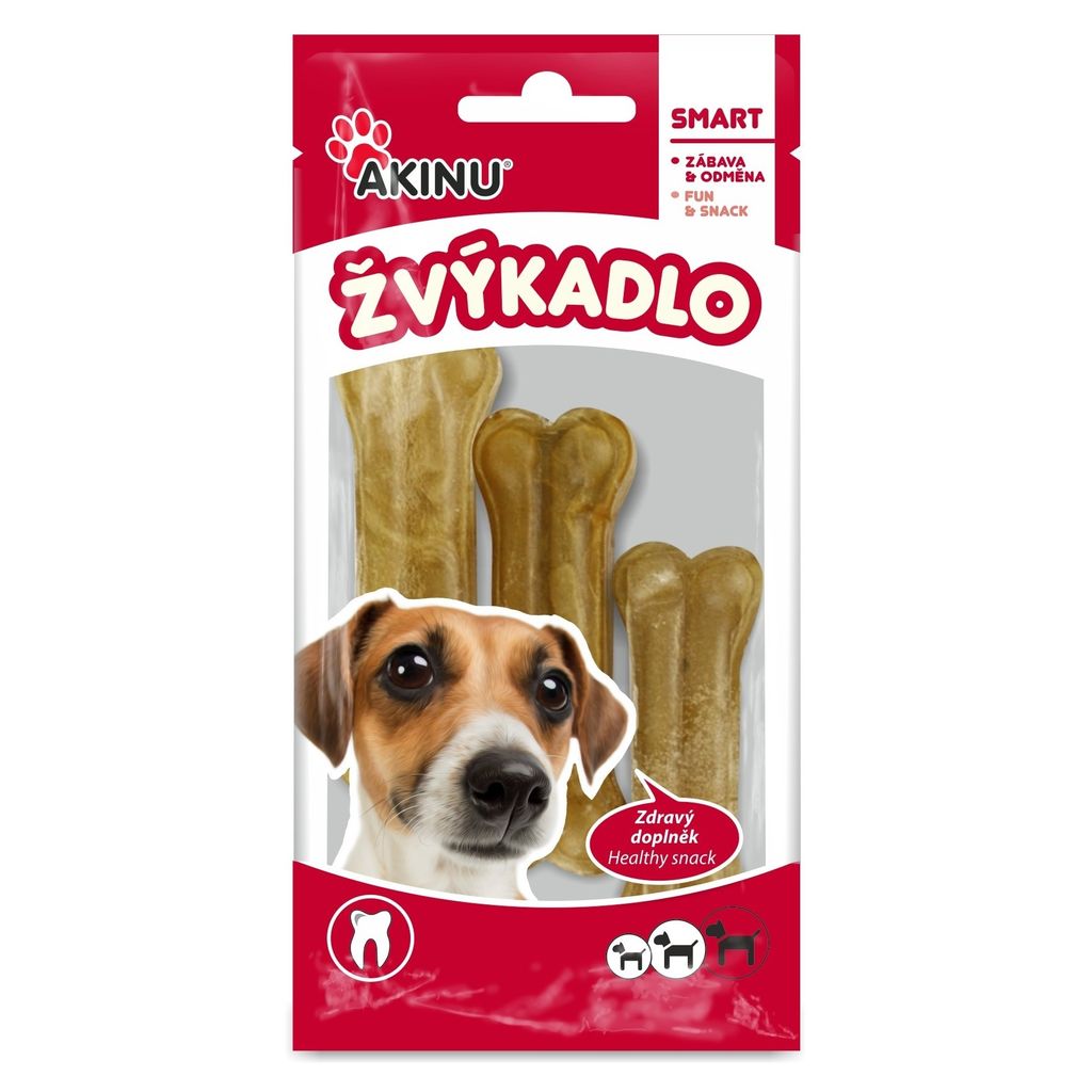Akinu Kost z buvolí kůže přírodní pamlsek pro psy žvýkací 8 Obrázek produktu 