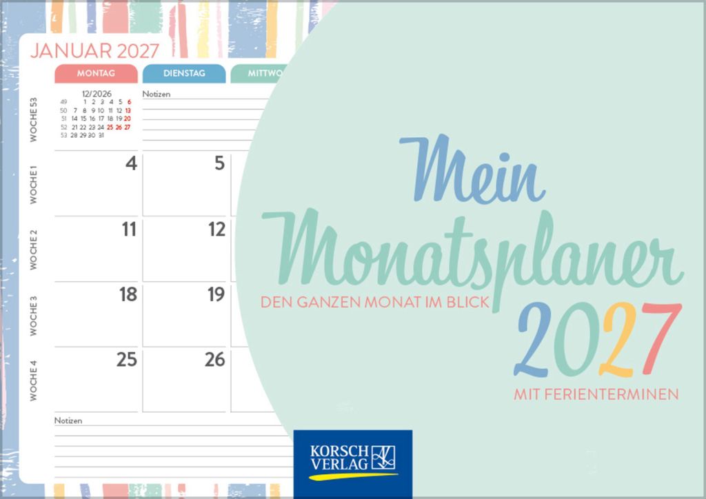 Mein Monatsplaner 2027 Produktbild 