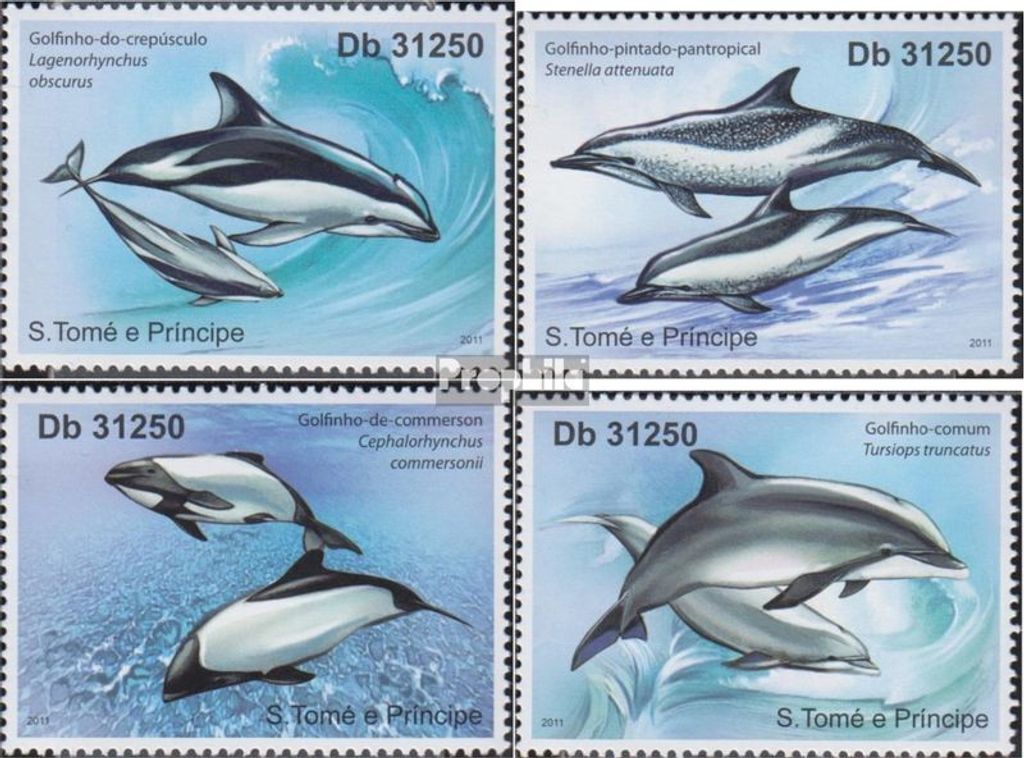Briefmarken Sao Tome e Principe 2011 Mi 4921-4924 (kompl.Ausg.) postfrisch Flora und Fauna