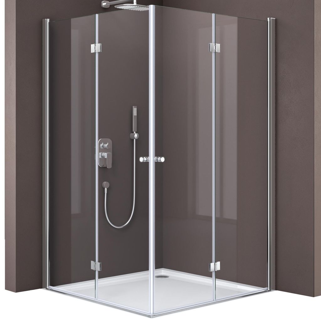 doporro Eck-Duschkabine Eckdusche 80x80x190cm Produktbild 