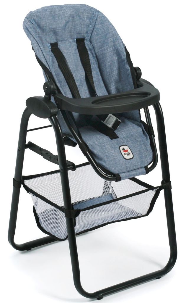 Bayer Chic 2000 Puppen-Hochstuhl verschiedene Designs 2018, Farbauswahl:Jeans Blue