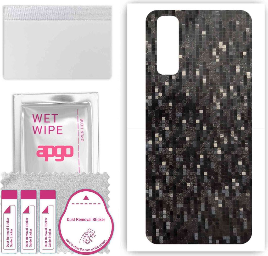 apgo Rückseite Schutzfolie, Skin, kompatibel mit vivo iQOO Z1, Hinten Displayschutzfolie aus Vinylfolie, kratzfest, einfache Montage - Carbon Blac...