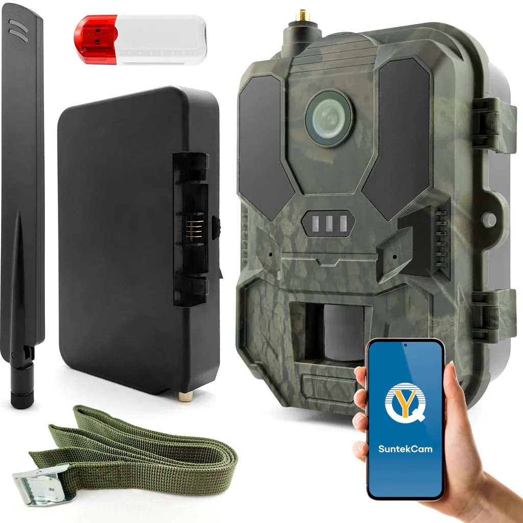 Suntek HC960 Ultra Caméra de Chasse 4K 4G LTE avec Batterie et App