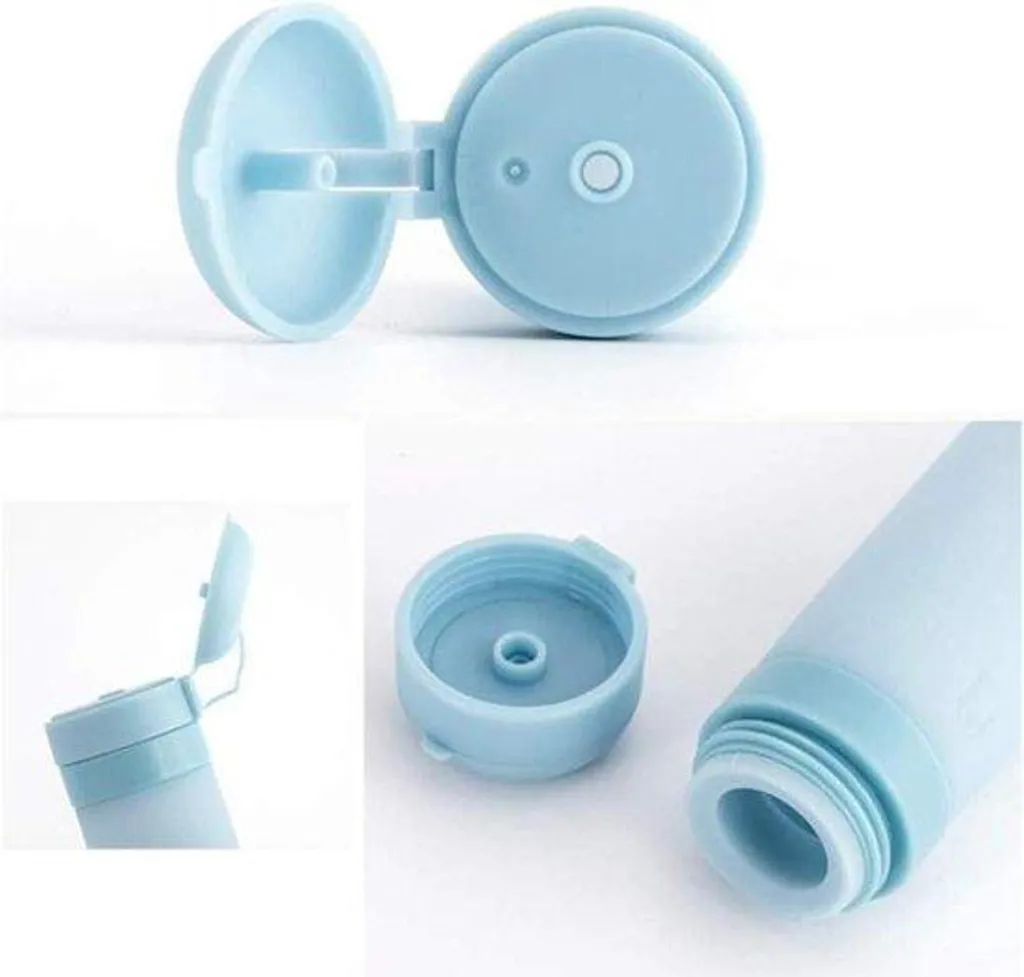 Flacons de voyage en silicone 45 ml roses rechargeables et amovibles
