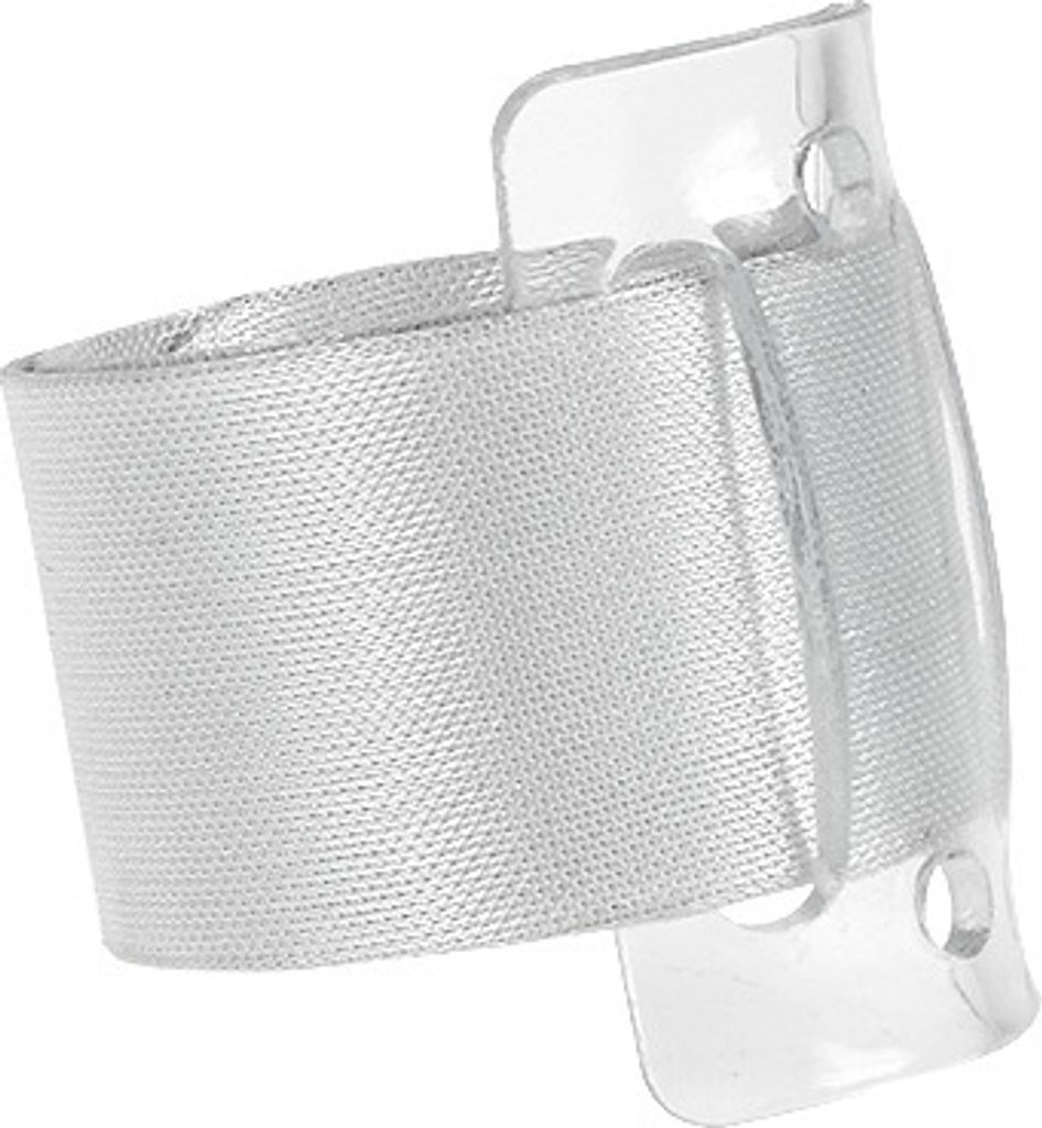 Elegantes Hochzeitsschmuck Corsageband weiß für Handgelenk 2 Stück - Flexibles Schmuckband für Braut