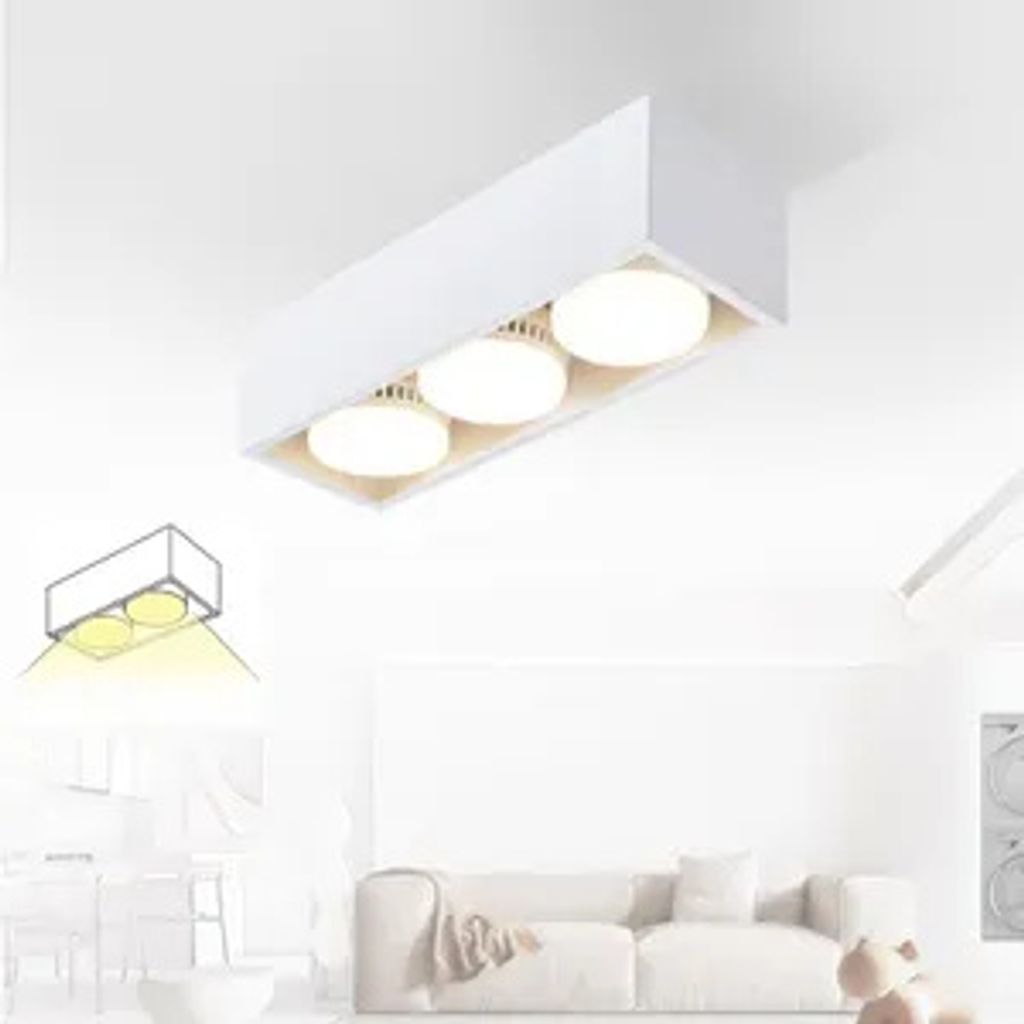 ZMH LED lampa sufitowa biały reflektor natynkowy reflektor Zdjęcie produktu 