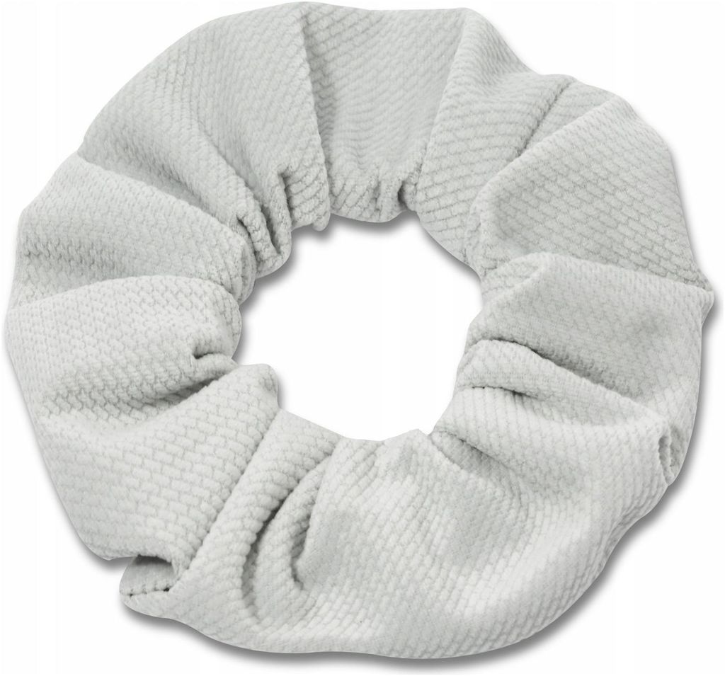 Jukki sametová gumička do vlasů scrunchie, šedá, šířka 13 Obrázek produktu 