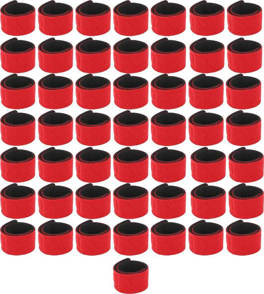 Attache-Canne à Pêche Rouge Extensible avec Fente de Guidage - 50 Unités