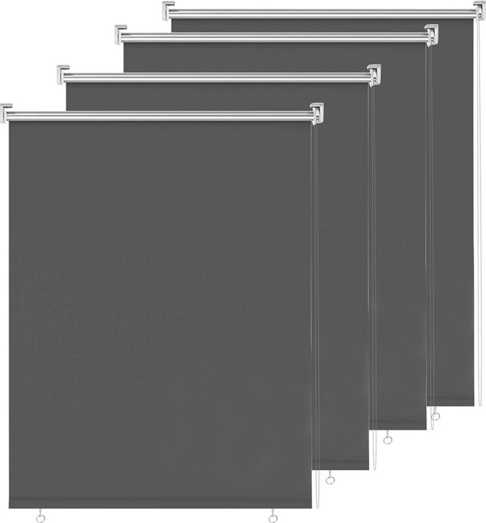 Jiubiaz Senkrechtmarkise 140 x 140cm Balkonmarkise Sonnenschutz, UV-bestaendige Vertikalmarkise, Windschut und Sichtschutz, aus Metall und Polyeste...