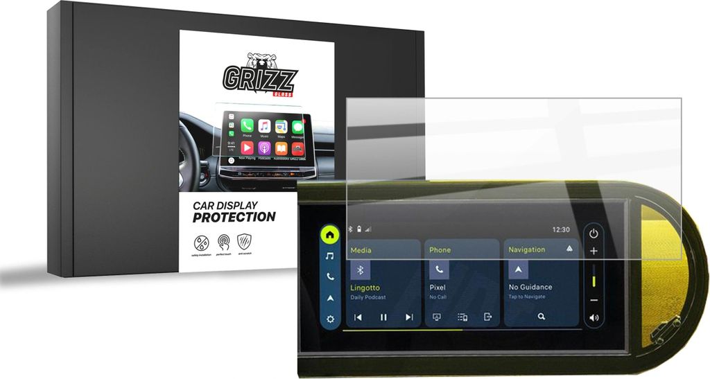 Keramische Autodisplayfolie für Fiat Grande Panda 10,25" (2025), Grizz Protector