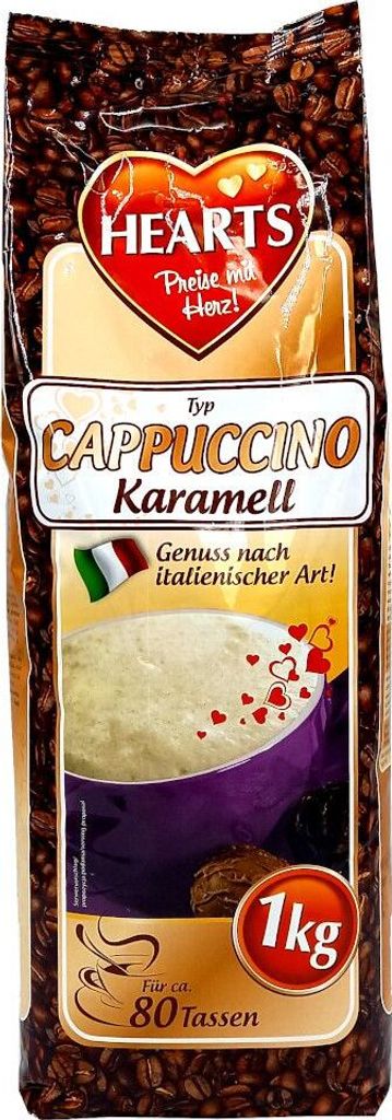 HEARTS Cappuccino Karamell 1kg Instantkaffee Pulver Produktbild 9