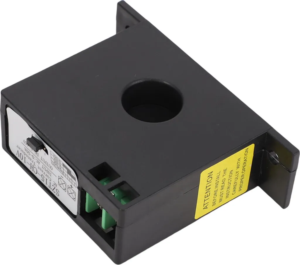 Transformateur de courant 50A avec sortie 0-10V, boîtier rail DIN isolant - 2