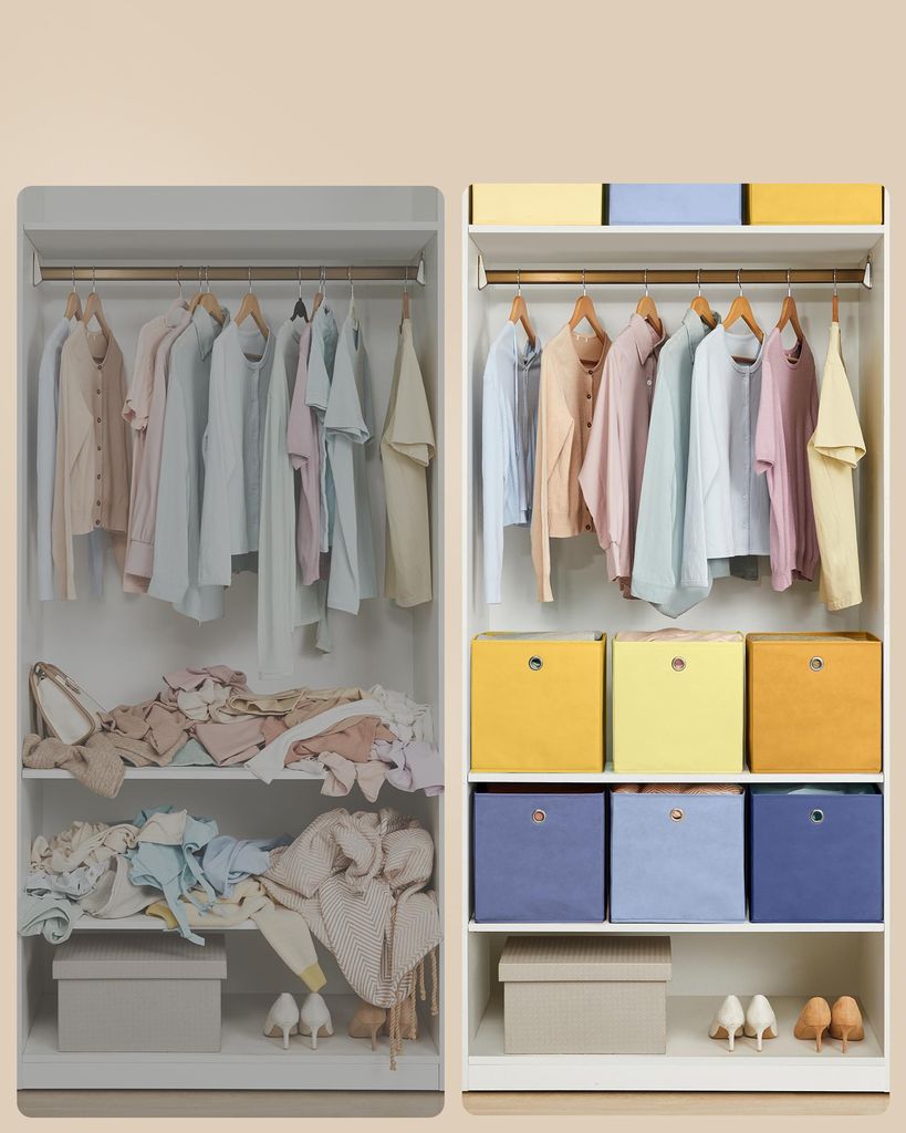SONGMICS Aufbewahrungsbox, 6er Set, Ordnungsboxen, Produktbild 