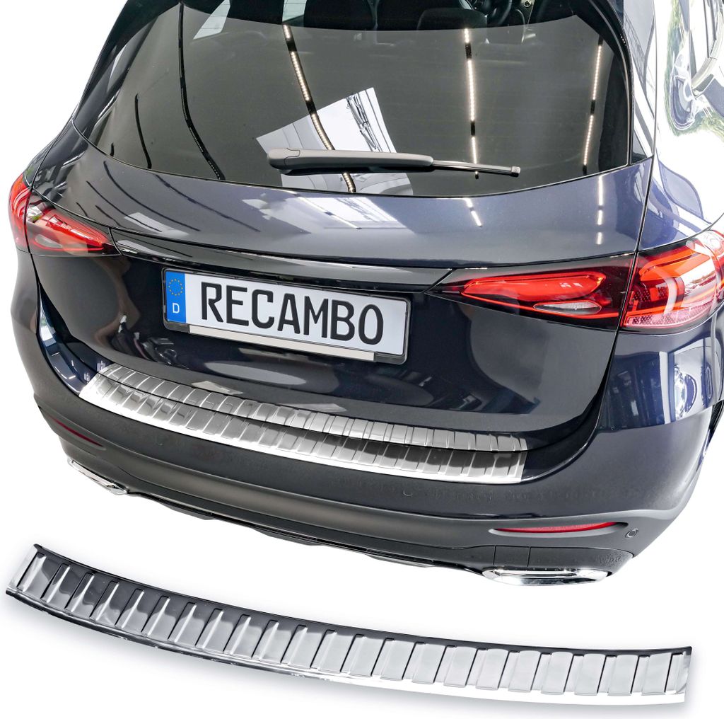 Ladekantenschutz Edelstahl chrom passend für Mercedes GLC | Produktbild 