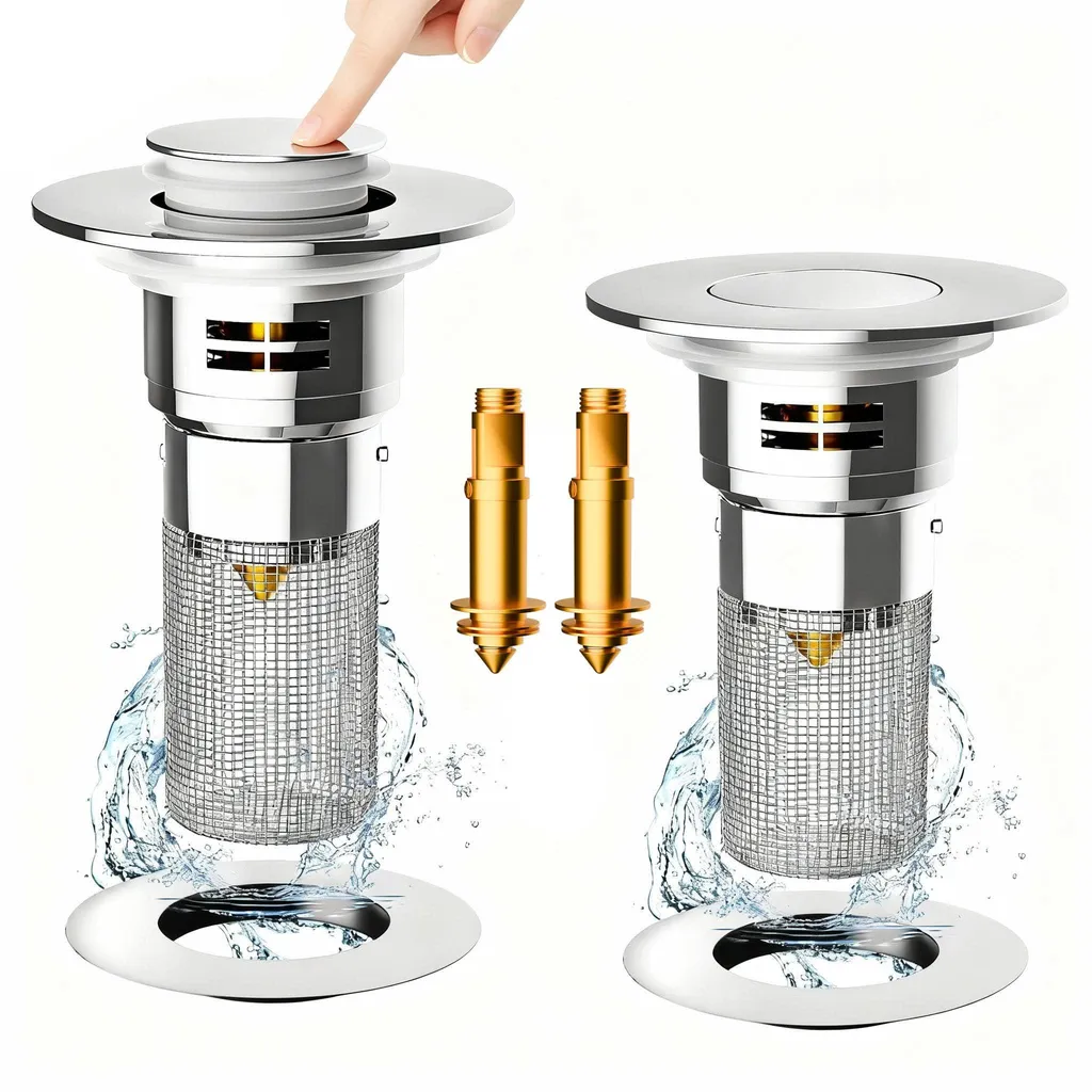 Grille de protection lavabo contre les bouchons en acier inoxydable 304