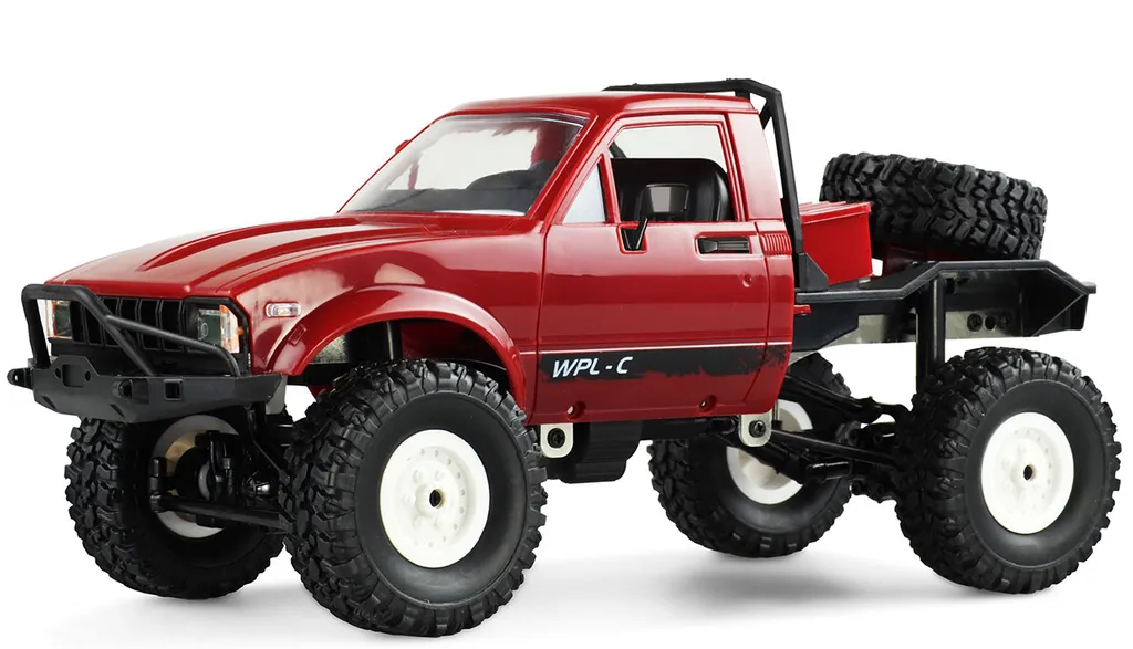 Voiture RC Pick-up Tout-terrain en Kit à Assembler Amewi Rouge 14+