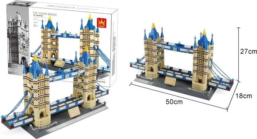 Kit Tower Bridge Wange 5215 | Modèle Architectural de 1031 Briques - 5
