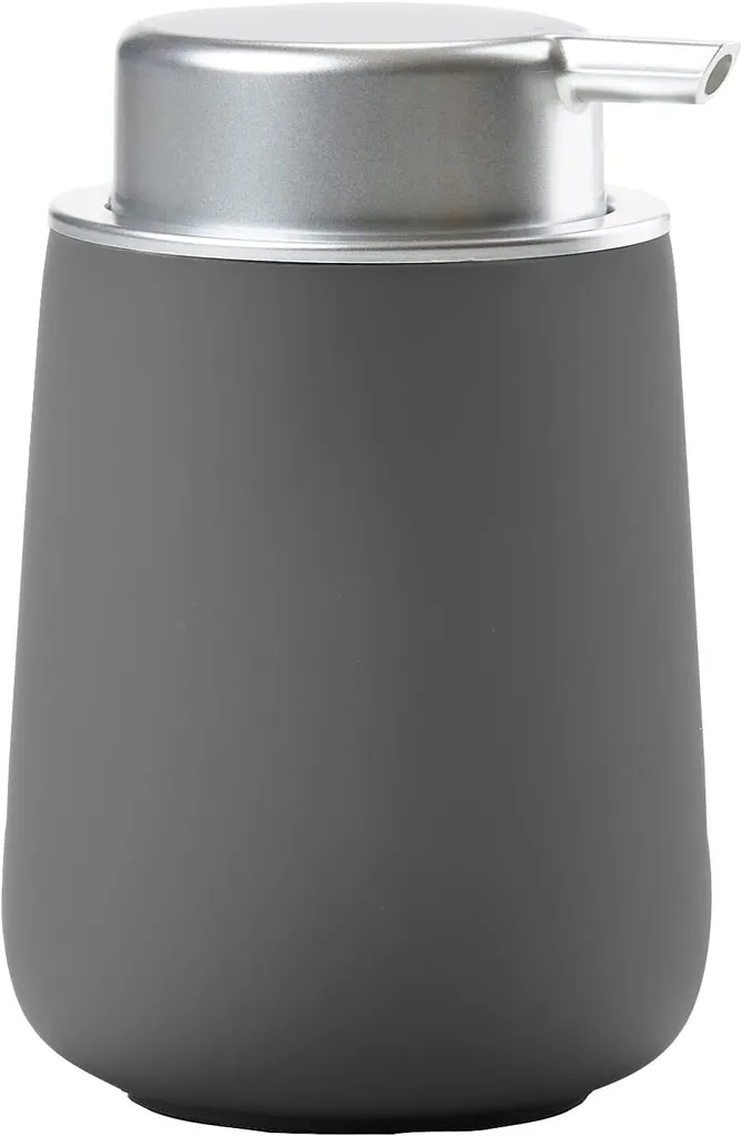 Distributeur de Savon Liquide Nova Gris en Porcelaine Soft Touch Zone