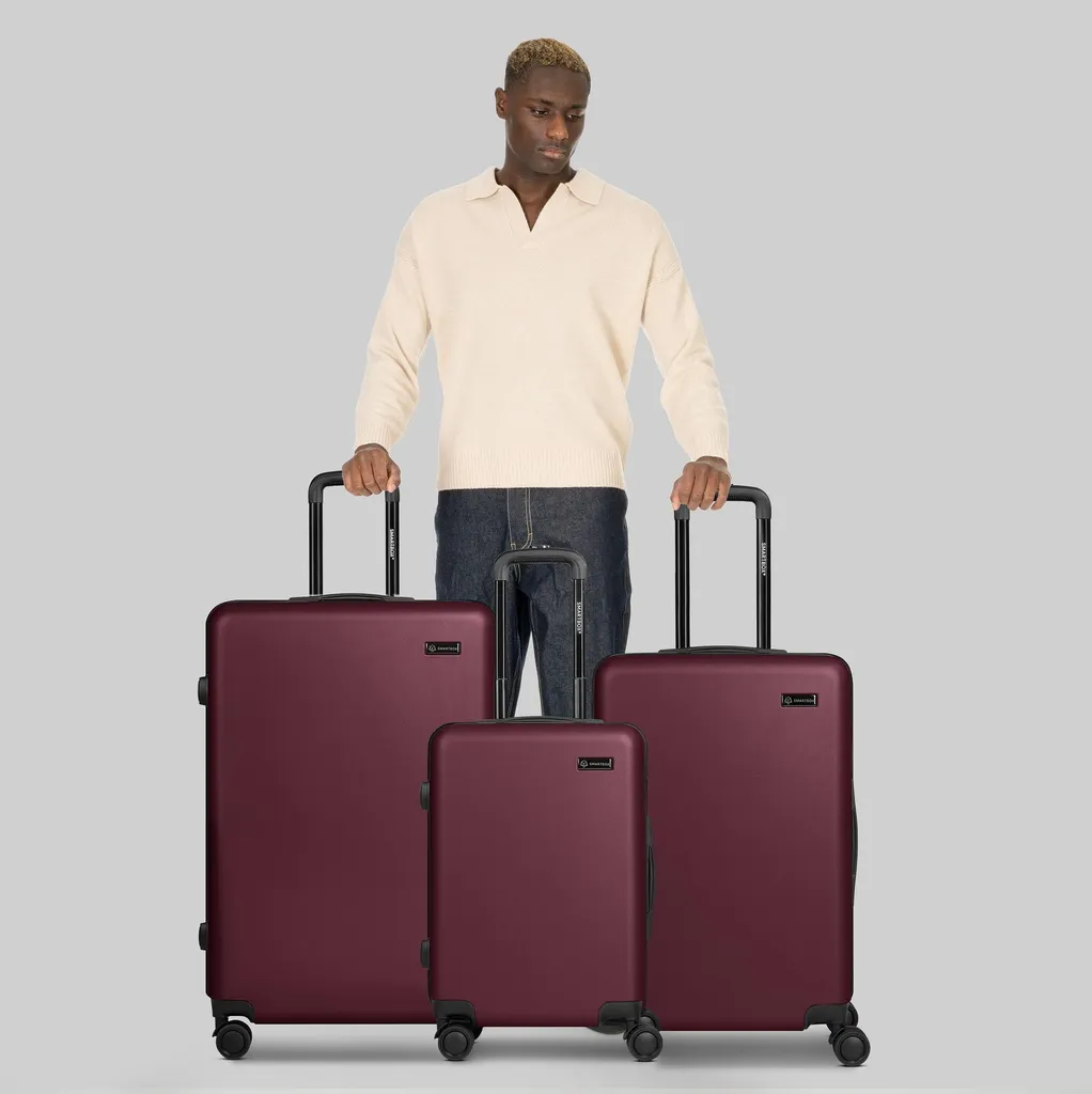 Set de 3 valises SMARTBOX Edition 05 Trolley Rigides Burgundy Bordeaux - 5