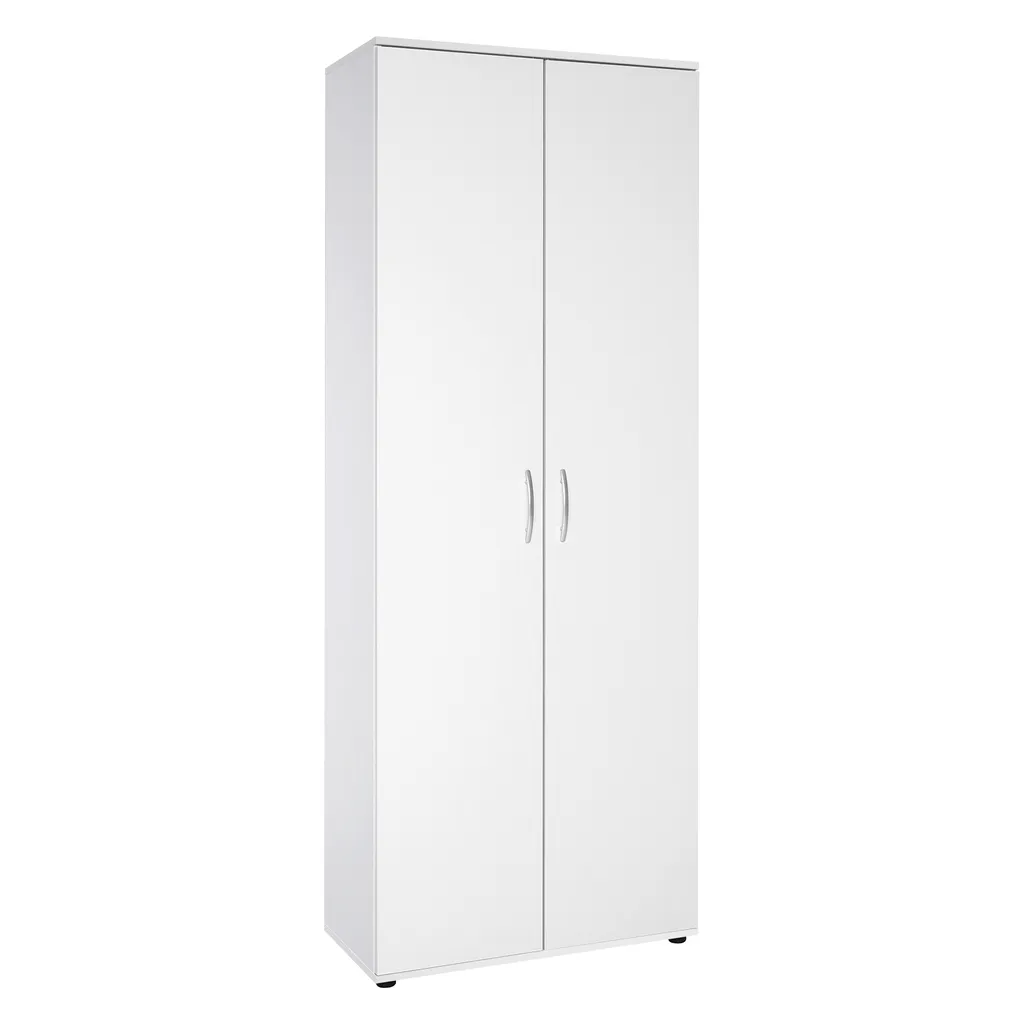Armoire de rangement blanche à étagères pour le salon ou le bureau moderne