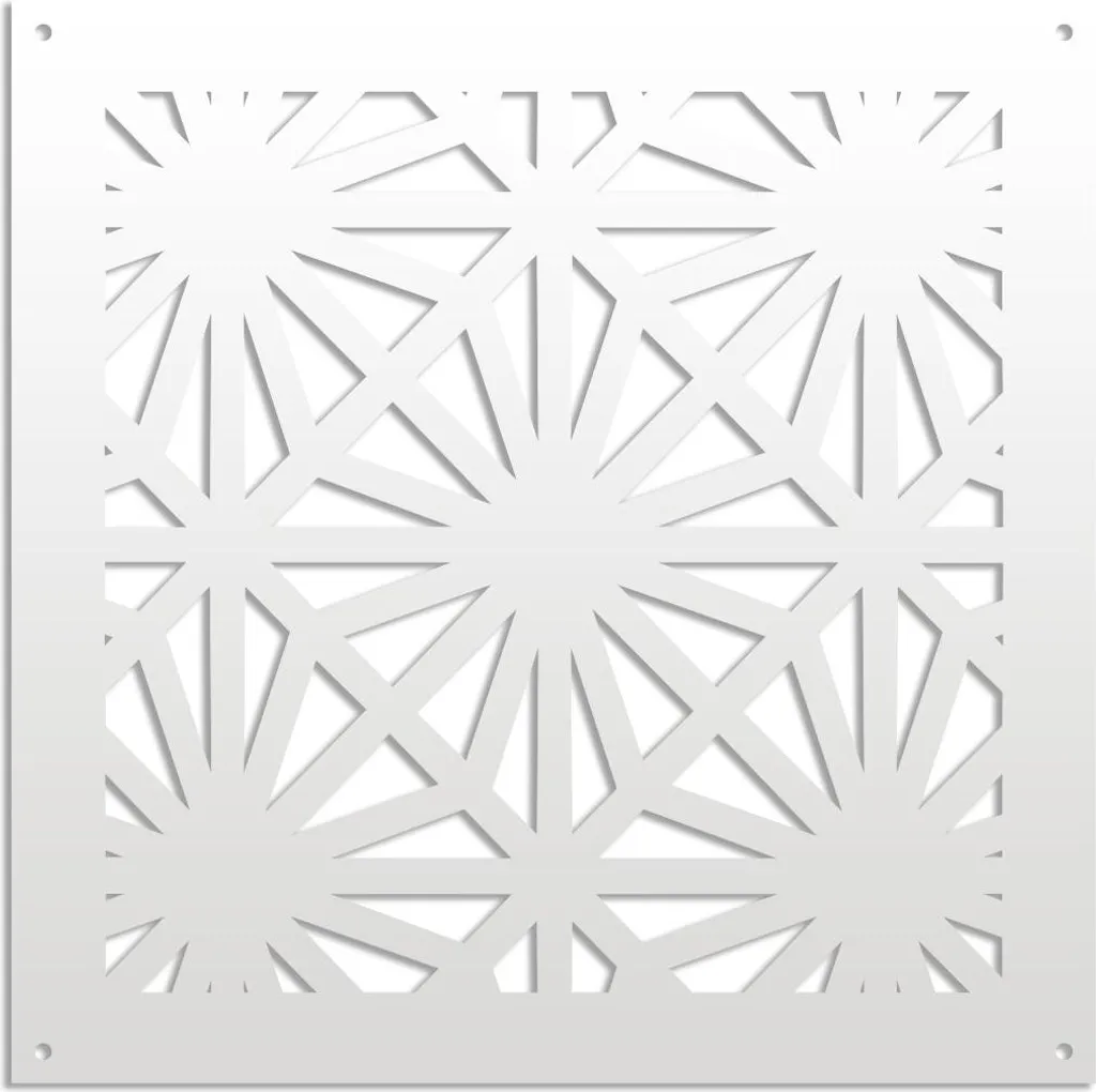 POLESTAR - Pannello in PVC traforato - Parasole 73x73 cm bianco