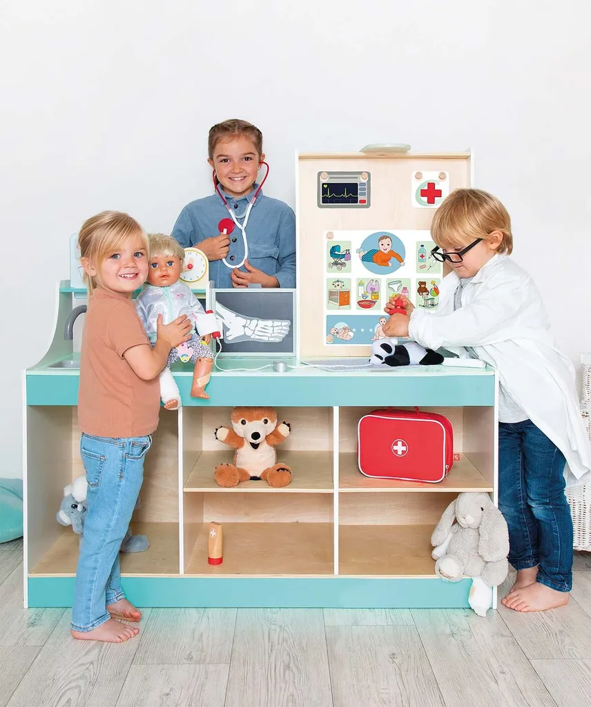 Jeu d'imitation cabinet médical Beleduc en bois avec accessoires - 10