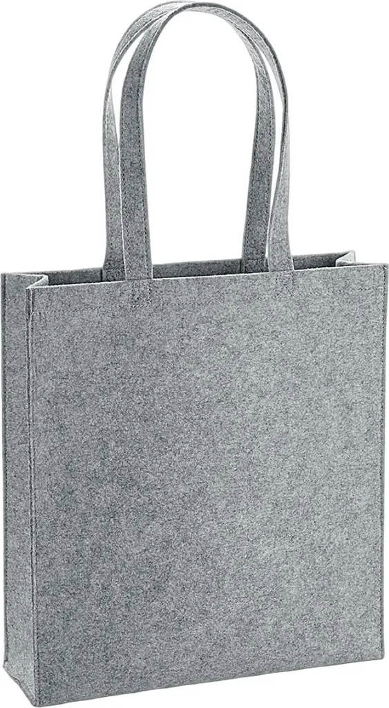 Bagbase Felt Tote Bag PC6172 - Borsa Shopping Grigio Scuro