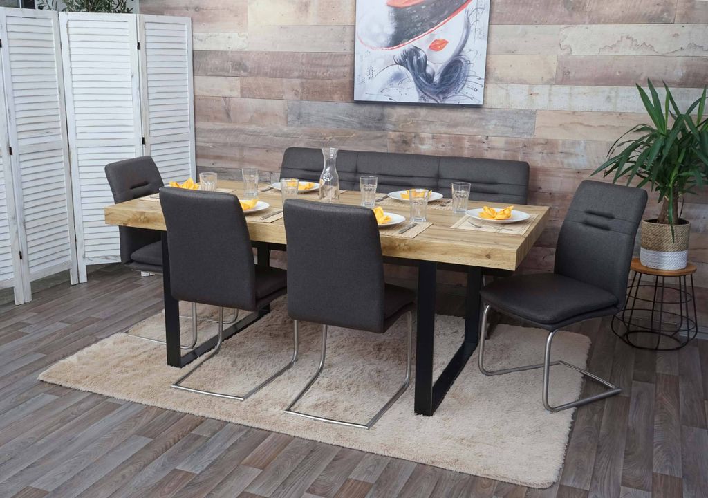 Esszimmer-Set MCW-H70, Esszimmergruppe Sitzgruppe Produktbild 