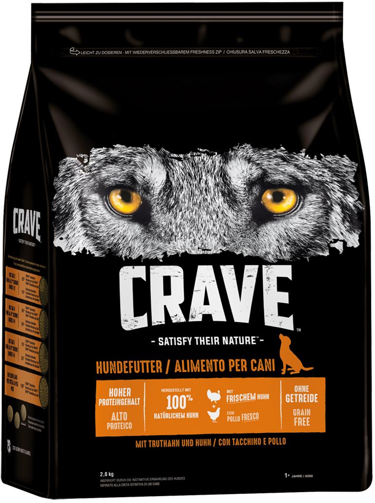 CRAVE™ Hund Beutel mit Truthahn und Huhn 2,8kg Produktbild 