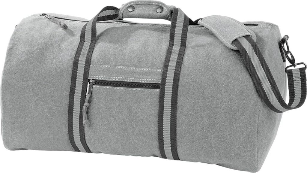Quadra - Reisetasche, Vintage, Canvas PC6446 (Einheitsgröße) (Vintage Hellgrau)