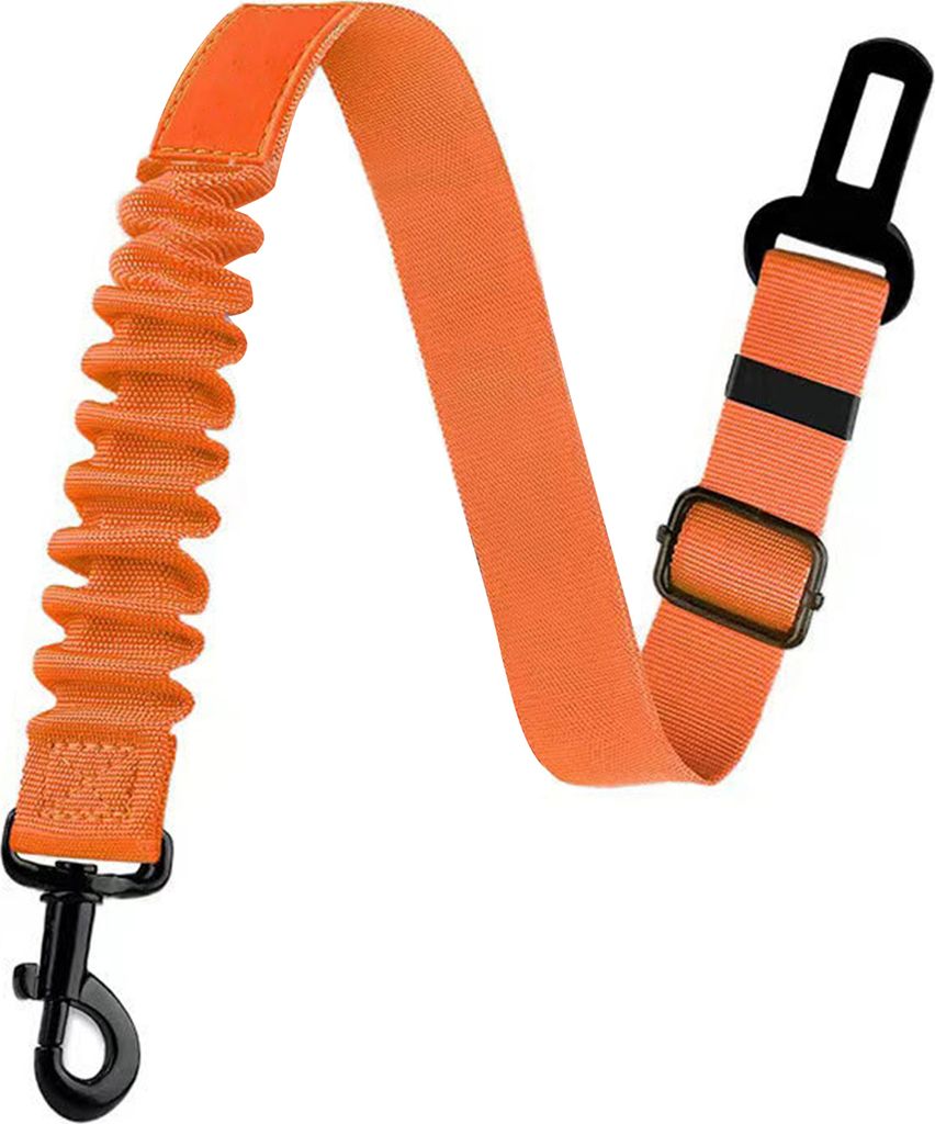 Hundesicherheitsgurt, verstellbar, für Hunde im Auto, einziehbare Sicherheitsgurtleine, Sicherheitsgurt für Haustiere aus Nylon, elastischer Bung...