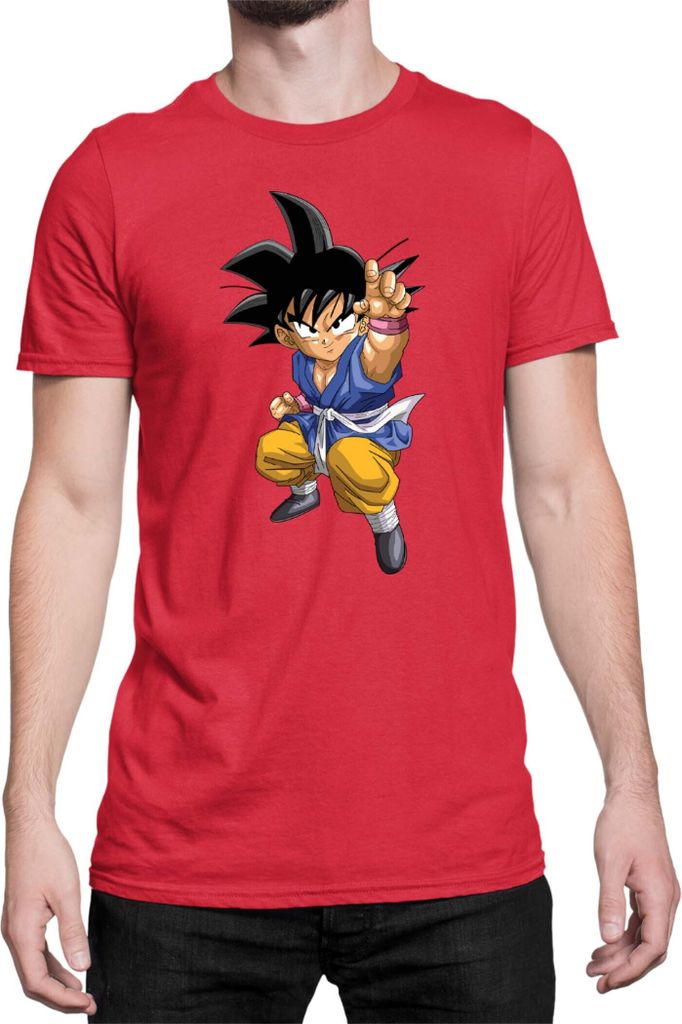 Herren T-Shirt Dragon Anime Manga Ball Z Goku 16, Man 2XL / Rot