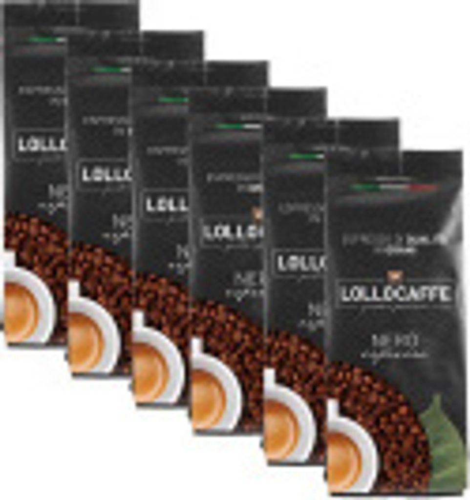 Kaffeebohnen Espresso Schwarz Lollo Caffè 1 kg x 6 Lollo Caffè