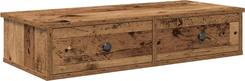 Offerta Scaffale vidaXL con Cassetti Legno Antico 80x31x17cm
