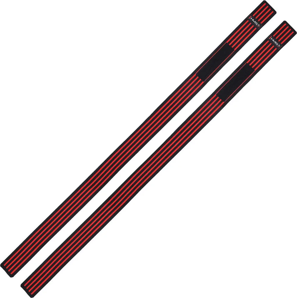 Genouillères de musculation 2m en néoprène - Pack de 2 bandes noires - 6