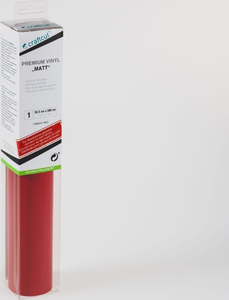 craftcut M25 Plotterfolie matt TOMATO-RED 30,5 x 300 cm