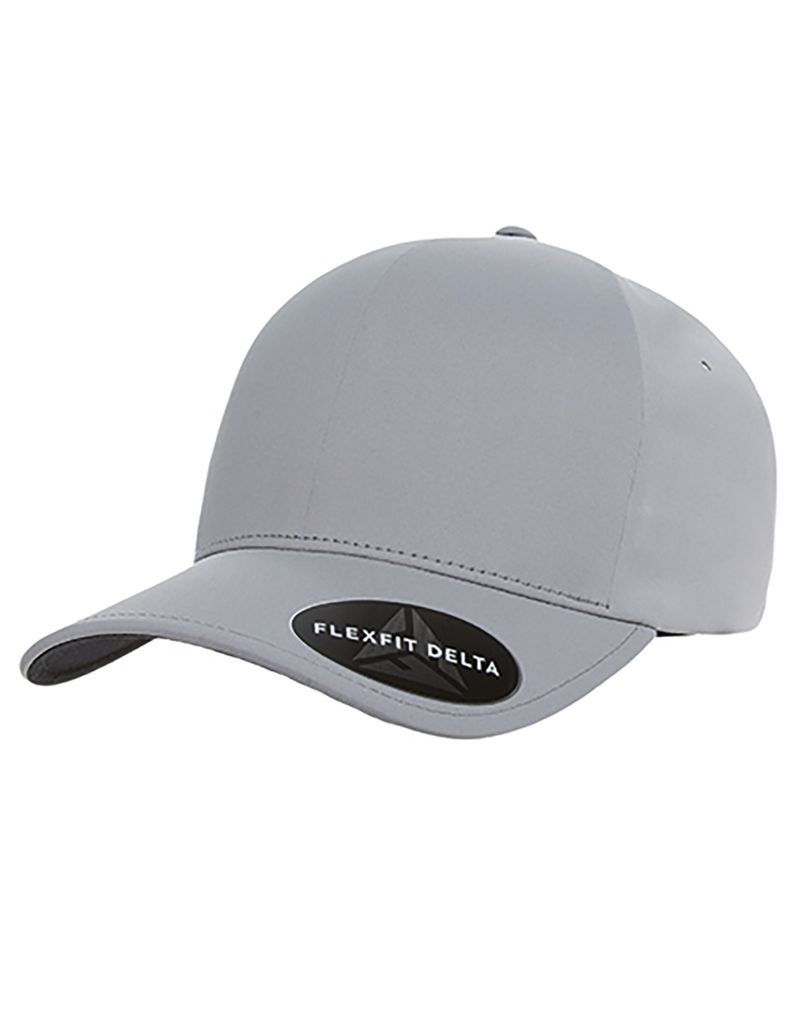 FLEXFIT 180 | Flexfit Delta Baseball Cap / Kappe / Mütze - Farbe: Silver - Größe: L/XL