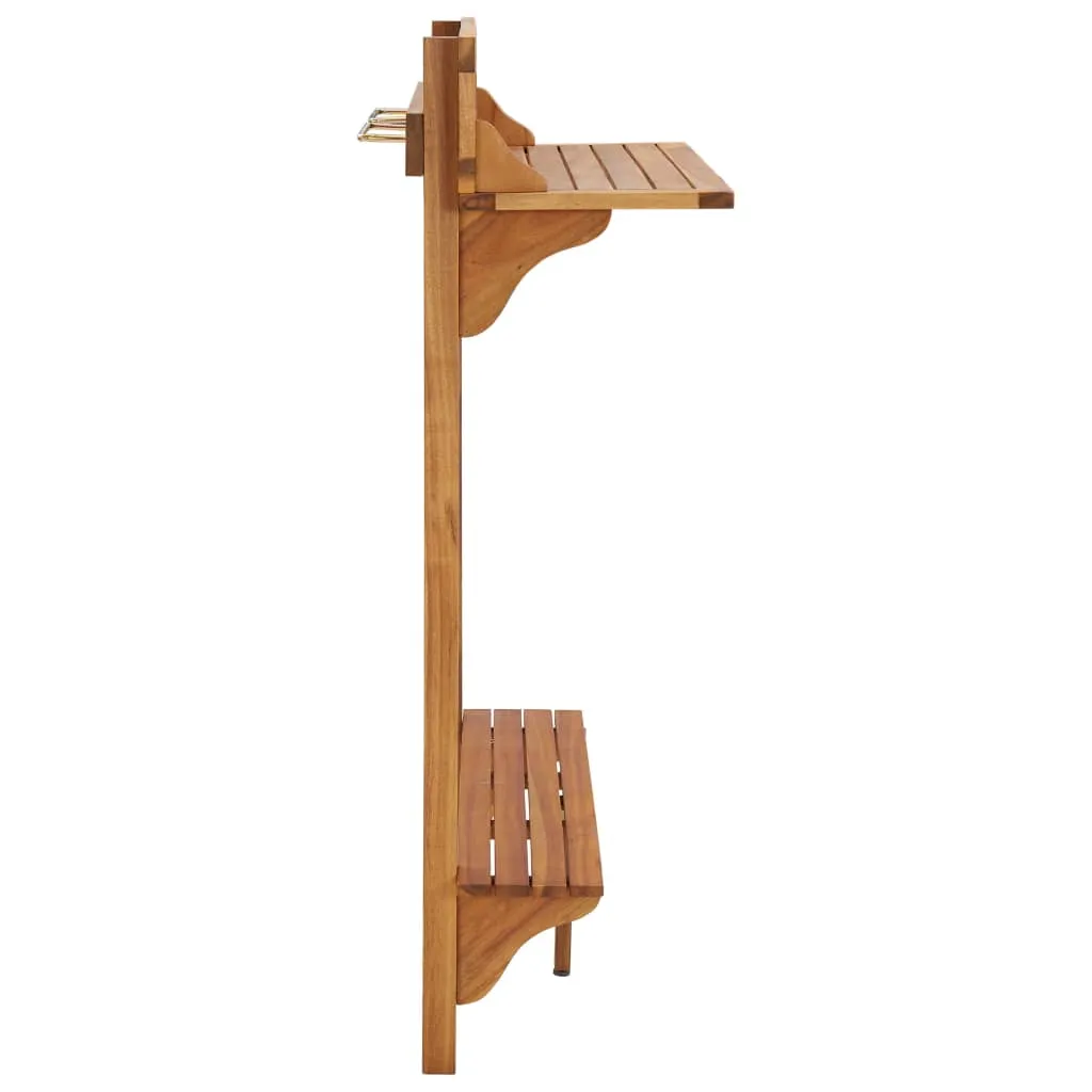 Table de balcon gain de place 90x37 cm pour petit déjeuner extérieur - 5