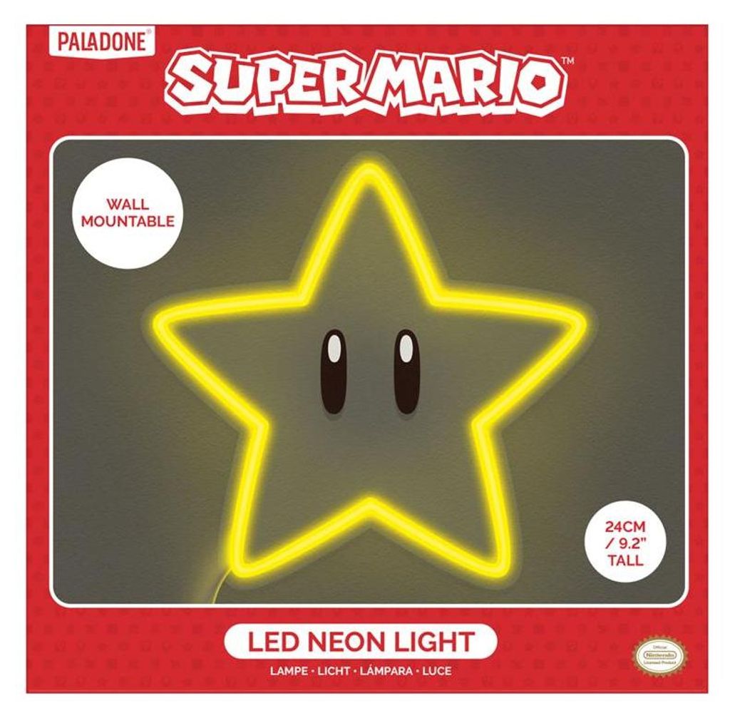 Neonowa kinkiet LED „Super Mario Star” Zdjęcie produktu 