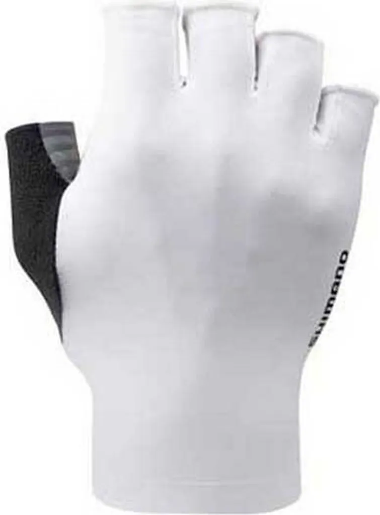 Gants courts de cyclisme Shimano Advanced respirants taille S coloris blanc