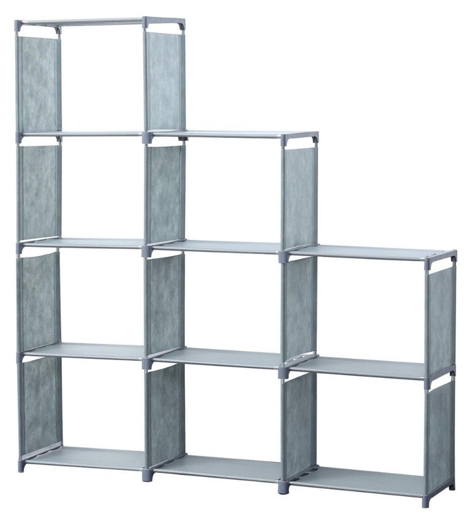 Herzberg HG-03633: 9-stöckiges Treppenregal (125 x 125 cm) Produktbild 