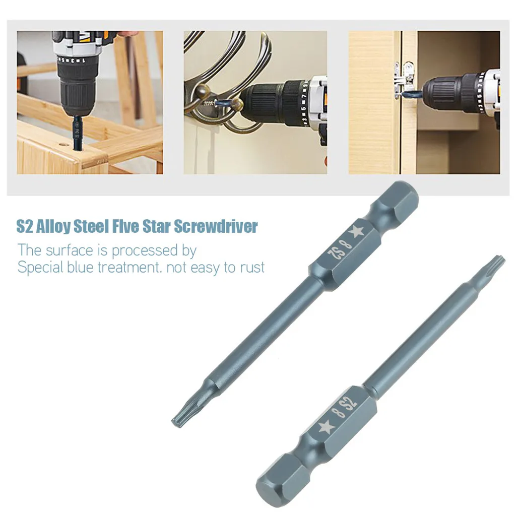 Cacciavite Magnetico a Cinque Stelle 65mm - Set Bit Alta Qualità