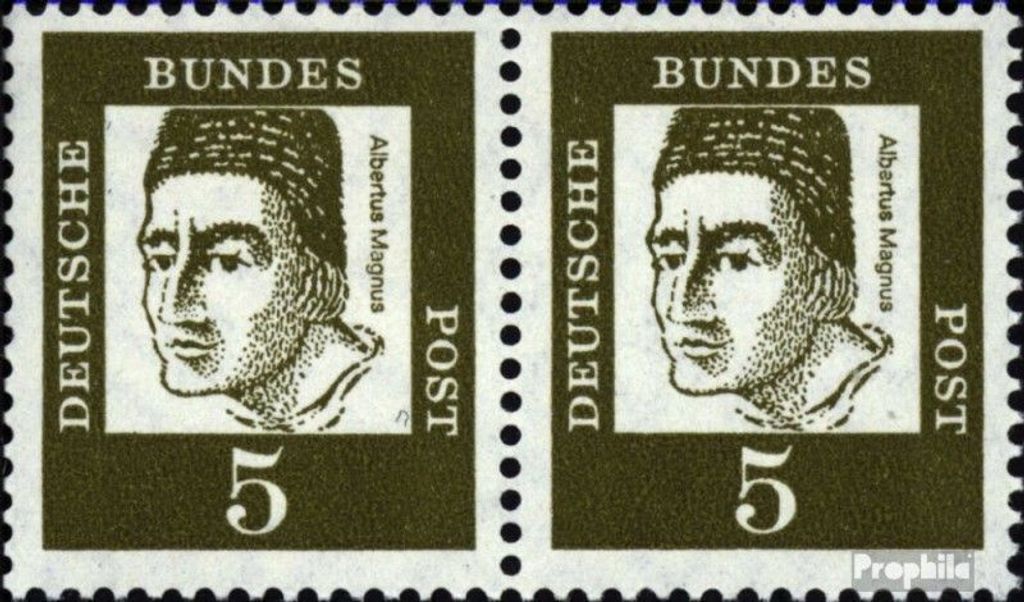 Briefmarken BRD (BR.Deutschland) 1961 Mi 347x wP waagerechtes Paar gestempelt Bedeutende Deutsche