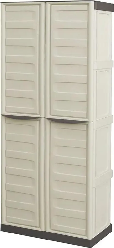 Armoire Haute de Balcon Spazio Art Plast - Stockage Balais et Outils