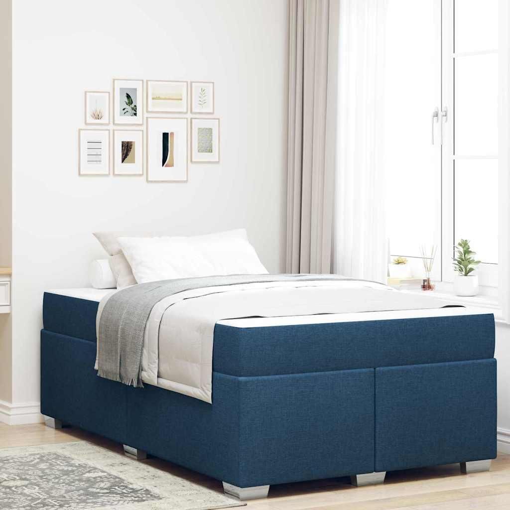 CLORIS Bettgestell Blau 120 x 190 cm Stoff - Klassische Betten 1338
