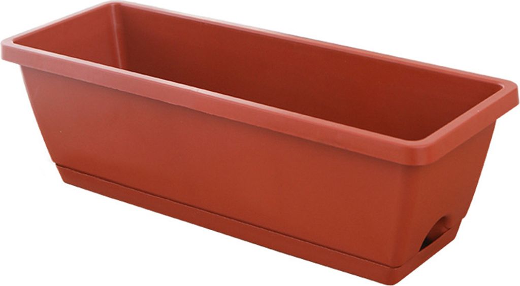 Gemüse -Pflanzer großer Kapazität Bruchsicherer Aufprallfestigkeit Glattes Rand Abflussloch Design Rechteckig Blumentopf Fensterbänke Pflanzgef...