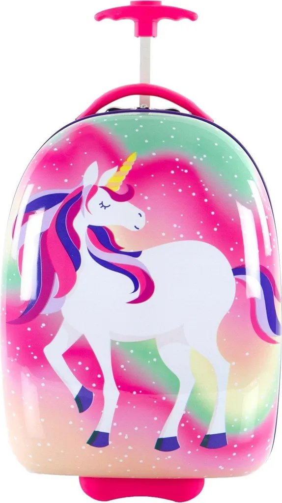 Trolley enfant licorne 46 cm : fini le dos lourd avec ces 2 roues