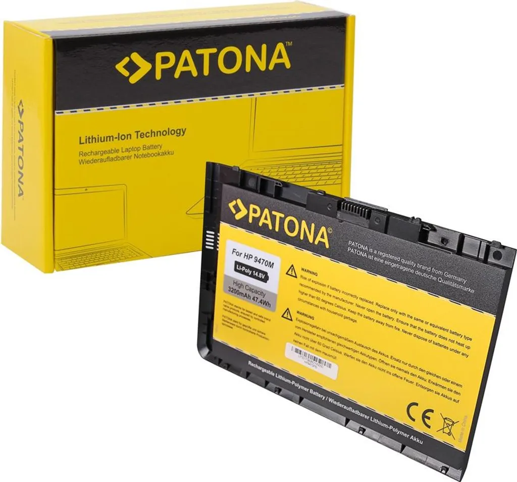 Batterie pour HP 9470m Folio Longue Durée HSTNN-I10C Puissance 14.8V